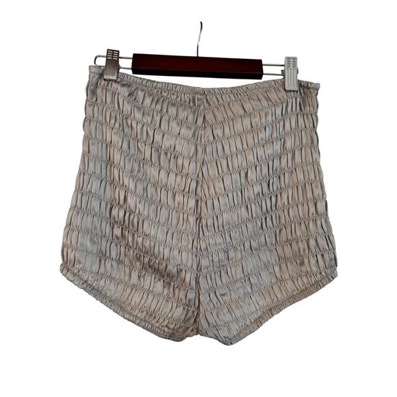 Free People Intimately Ruched Shorties Gray Size Medium NWOT High Rise Micro - Picture 1 of 5